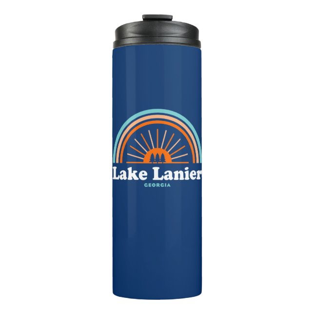 Lake Lanier Georgia Rainbow Thermal Tumbler (Front)