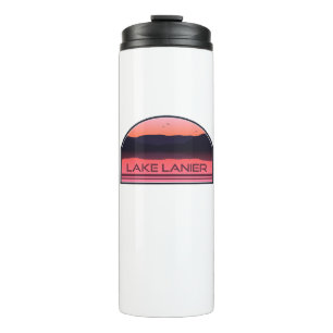 Lake Lanier Georgia Red Sunrise Thermal Tumbler
