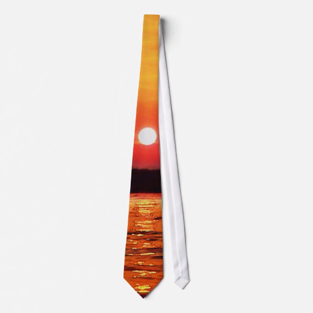 Lake Lanier Sunset Tie (Front)