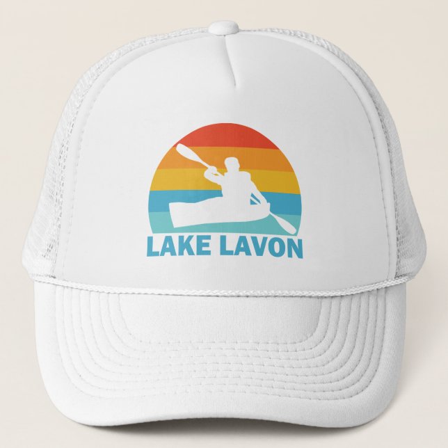 Lake Lavon Texas Kayak Trucker Hat (Front)