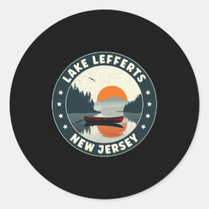 Lake Lefferts New Jersey Sunset T Shirt  Classic Round Sticker
