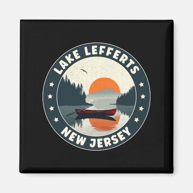 Lake Lefferts New Jersey Sunset T Shirt  Magnet (Front)