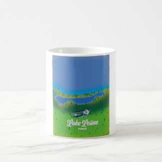 Lake Lesina italy map Coffee Mug