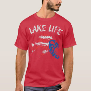 Lake Life 4th of July Patriotic Premium  T-Shirt