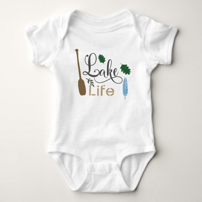 Lake Life Baby Bodysuit (Front)