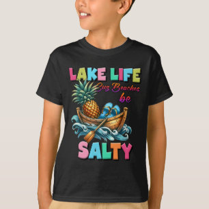 Lake Life Beaches Pineapple Ocean Vibes  T-Shirt