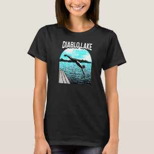 Lake Life Diablo Lake Swimming Washington Swimmer  T-Shirt