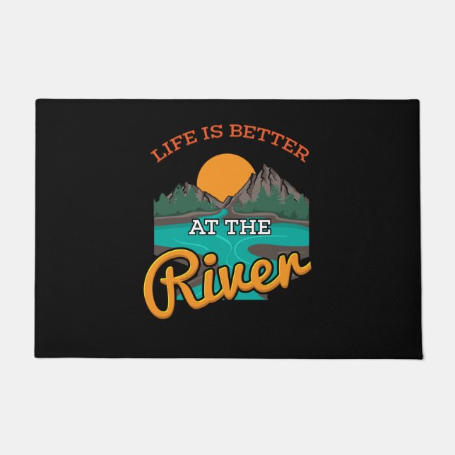 Lake - Life Is Better On The River Doormat (Front)
