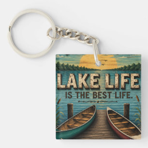 Lake Life Is the Best Life Lake House Key Ring