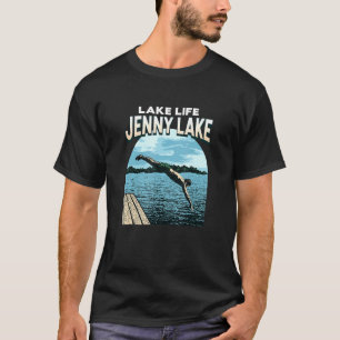 Lake Life Jenny Lake Swimming Wyoming Swimmer Swim T-Shirt