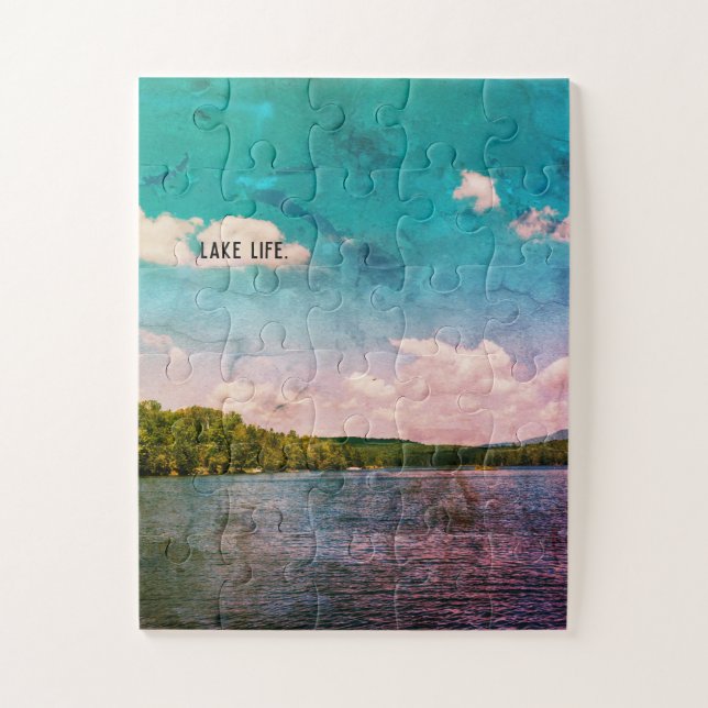 Lake Life Jigsaw Puzzle Family Gift (Vertical)