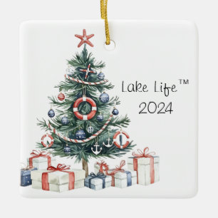 Lake Life Nautical Christmas Tree Ornament 2024