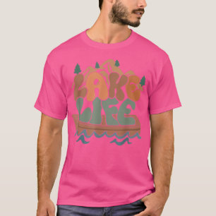 Lake Life popular Retro Sunset Mountain for Man wo T-Shirt