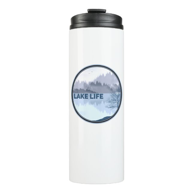 Lake Life Reflection Thermal Tumbler (Front)
