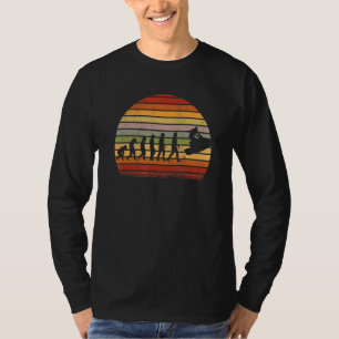 Lake Life Retro Sunset Jet Ski Jetski T-Shirt