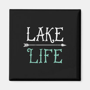 Lake Life T Shirt Fishing Boating Sailing Funny Ou Magnet