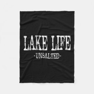 Lake Life Unsalted Beach Fleece Blanket