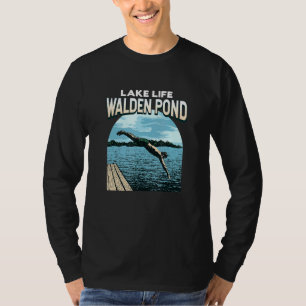 Lake Life Walden Pond Swimming Massachusetts Swimm T-Shirt