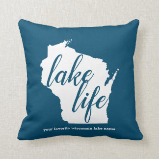 Lake Life Wisconsin Customise Lake Name Cushion