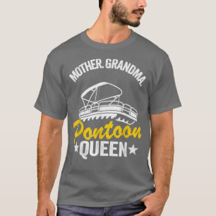 Lake Life Women Mum Mother Grandma Pontoon Queen T T-Shirt