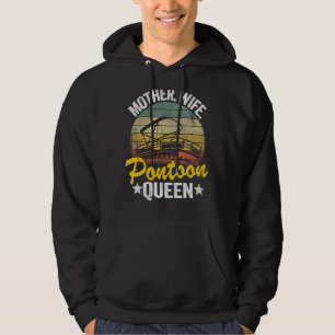 Lake Life Women Mum Mother Wife Pontoon Queen 3 Hoodie
