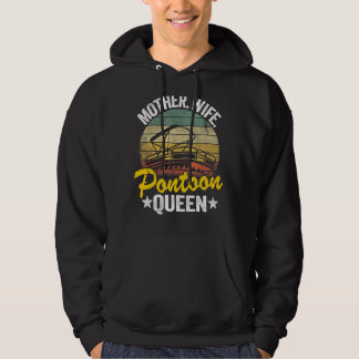 Lake Life Women Mum Mother Wife Pontoon Queen 3 Hoodie