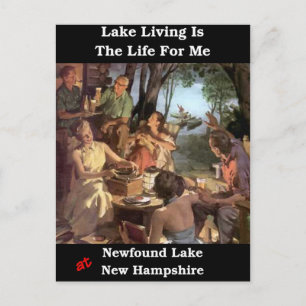 Lake Living Is the Life For Me Postcard