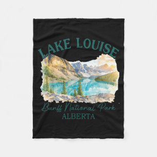 Lake Louise Alberta Banff National Park Canada Fleece Blanket