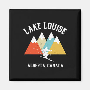 Lake Louise Alberta Canada Ski Vacation Souvenir Magnet