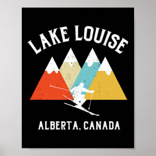 Lake Louise Alberta Canada Ski Vacation Souvenir Poster