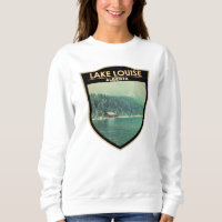 Lake Louise Alberta Canada Travel Art Vintage