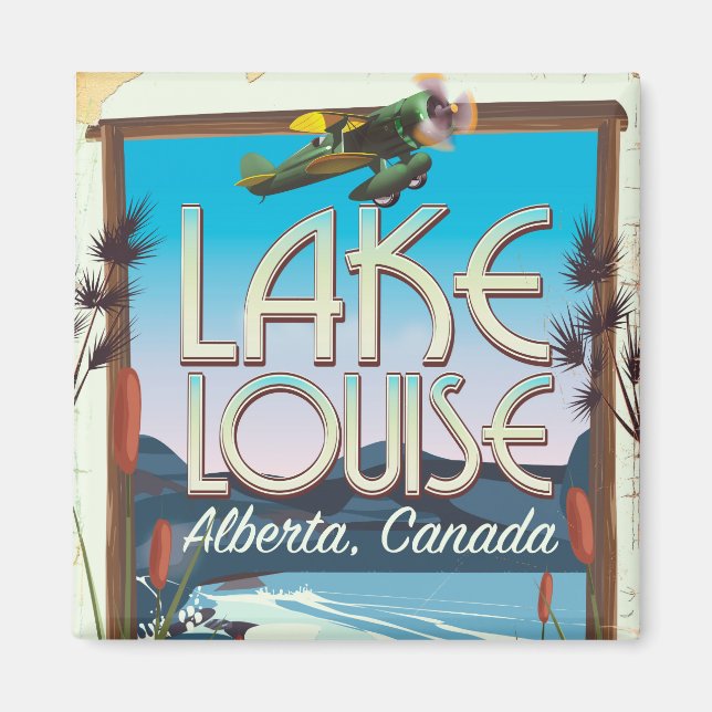 Lake Louise, Alberta Canada travel poster Magnet (Front)