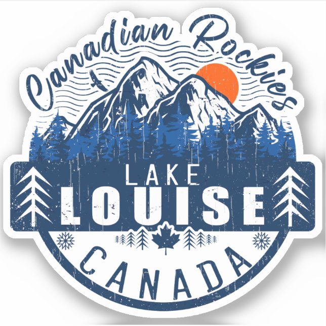 Lake Louise Alberta Canada Travel Ski Souvenirs (Front)
