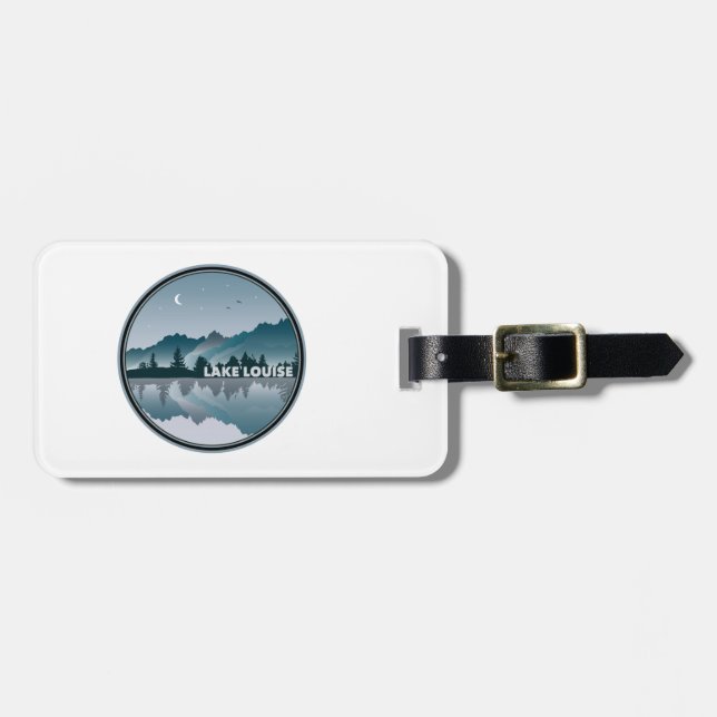 Lake Louise Alberta Reflection Luggage Tag (Front Horizontal)