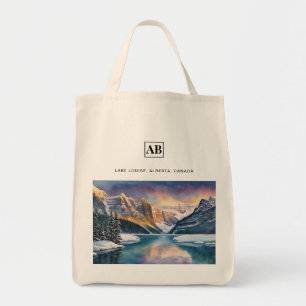 Lake Louise, Alberta Snow Scene - Tote Bag