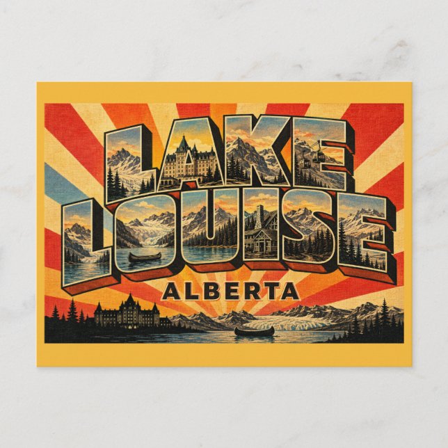 Lake Louise Alberta Turquoise Gem Postcard (Front)