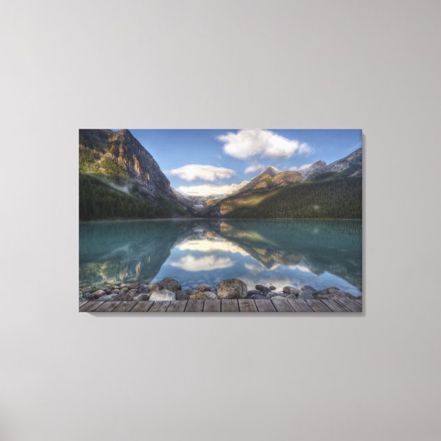 Lake Louise at sunrise, Banff National Park, Canvas Print (Front)