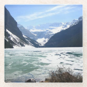 Lake Louise, Banff, Alberta, Canada Glass Coaster