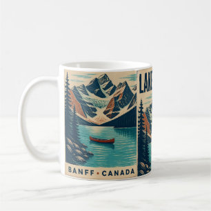 Lake Louise Banff Canada Vintage Travel Coffee Mug