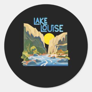 Lake Louise Banff National Park Alberta Canada Classic Round Sticker