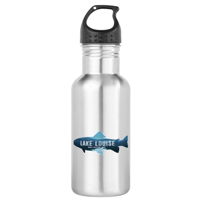 Lake Louise Banff National Park Fish 532 Ml Water Bottle (Front)