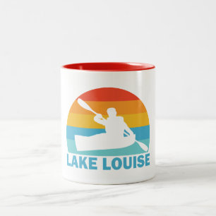 Lake Louise Banff National Park Kayak Two-Tone Coffee Mug