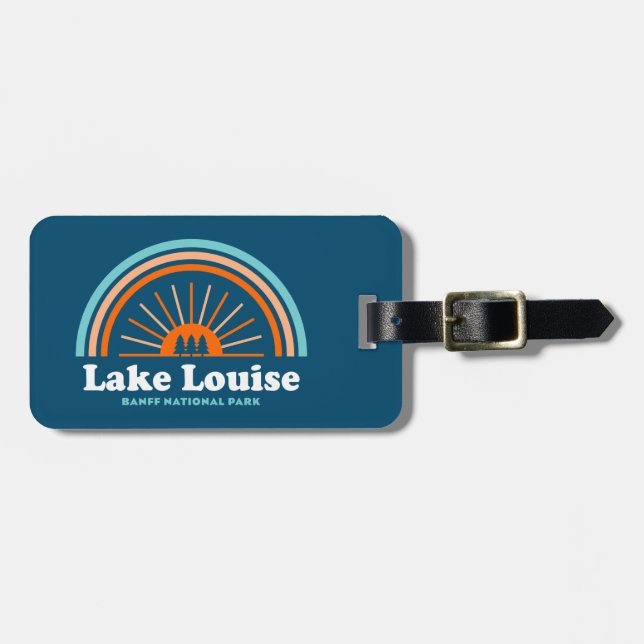 Lake Louise Banff National Park Rainbow Luggage Tag (Front Horizontal)