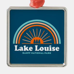 Lake Louise Banff National Park Rainbow Metal Tree Decoration