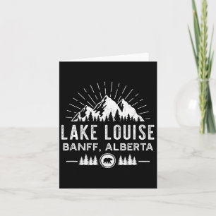 Lake Louise California - Mountain Hiking Canoeing Card