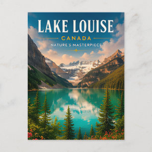 🏞️ Lake Louise Canada Alpine Lake Home Decor Postcard