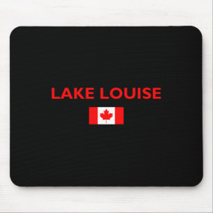 Lake Louise Canada Canadian Flag Dark Colour Mouse Mat