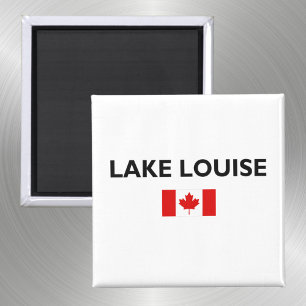 Lake Louise Canada Canadian Flag Light-Colour Magnet