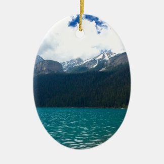 Lake Louise Canada Ceramic Tree Decoration
