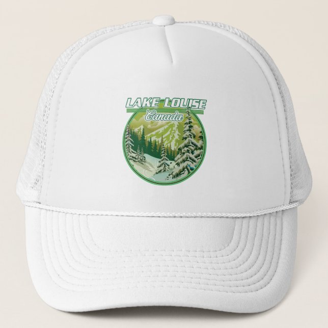 Lake Louise Canada logo Trucker Hat (Front)